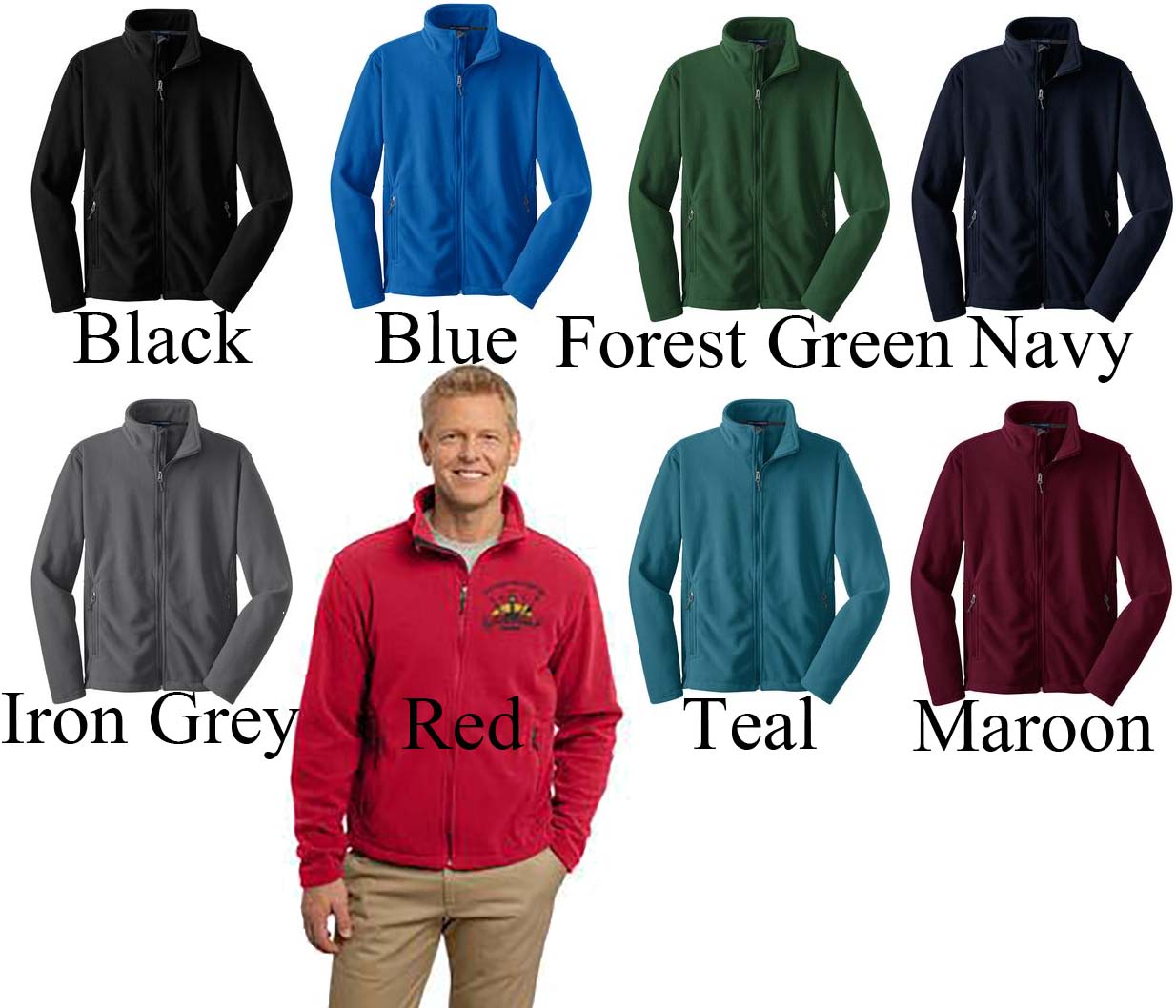 Mens Fleece Jacket or Vest — RK&39s Embroidery Boutique